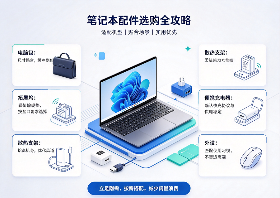 笔记本配件选购全攻略：按需搭配，拒绝盲目添置