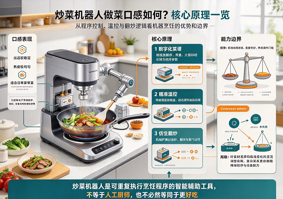 炒菜机器人做菜口感如何？核心原理一览