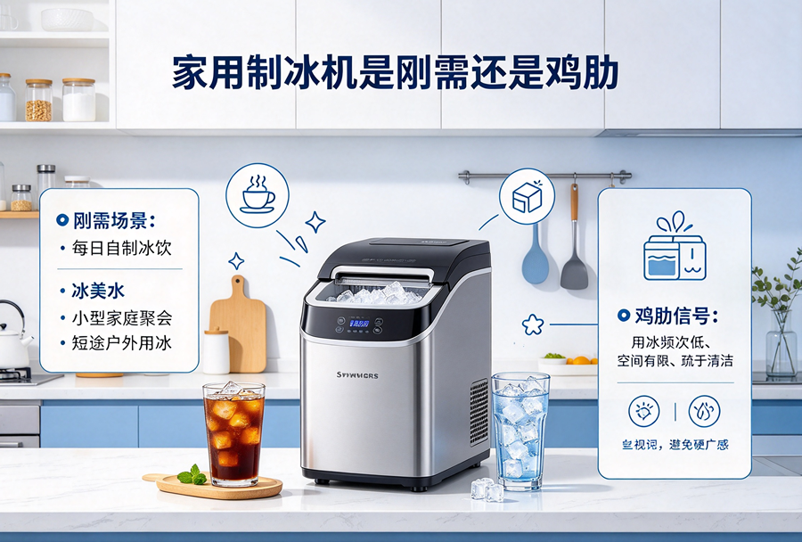 家用制冰机是刚需还是鸡肋？从真实场景看懂实用价值
