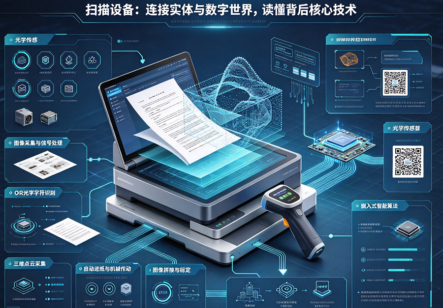 扫描设备：连接实体与数字世界，读懂背后核心技术