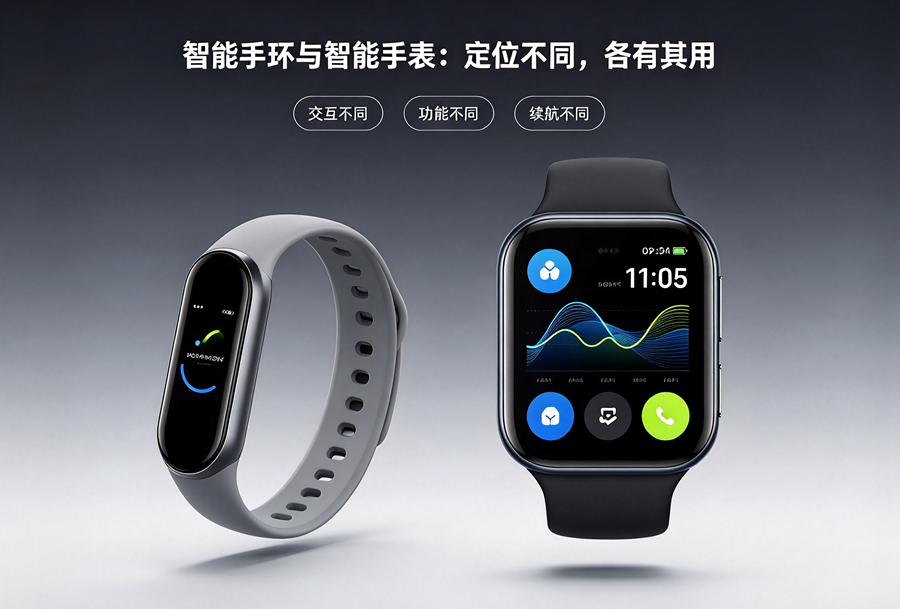 智能手环与智能手表：定位不同，各有其用